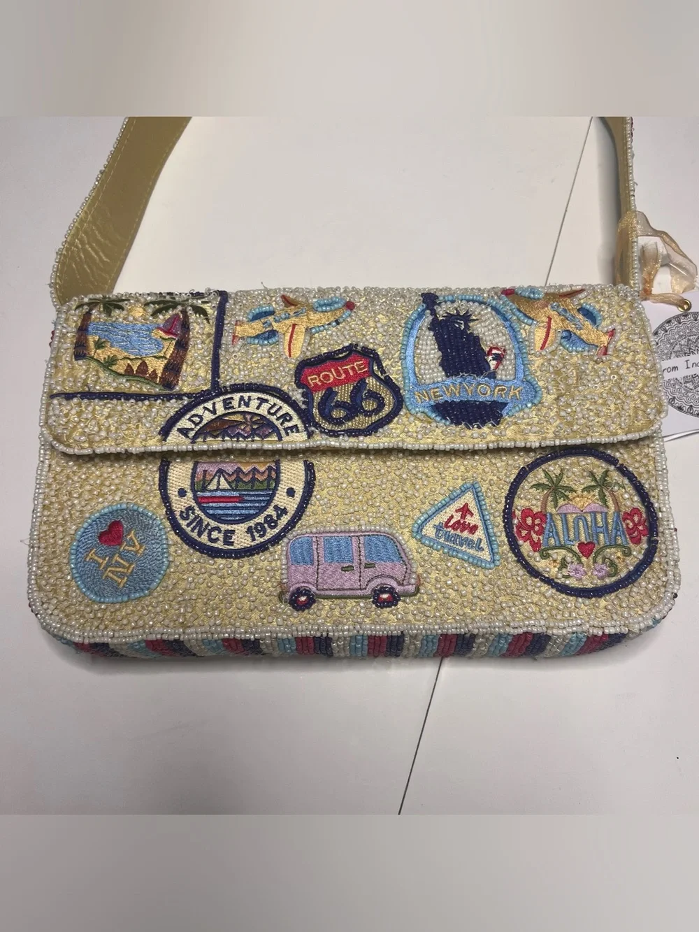 Handmade Rare Beaded Mini Handbag By From India To You